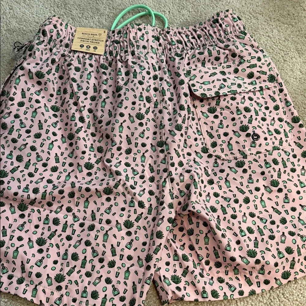 Beach Bros surf shop swim trunks men’s small tequila NWT